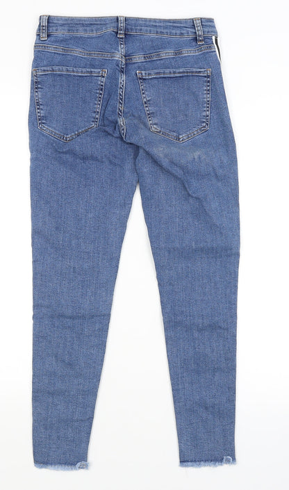 Back view of Denim Co women’s blue cropped jeans, size UK 10, 26-inch leg