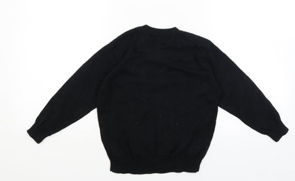 Tu Boys Black   Pullover Jumper Size 5 Years