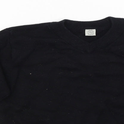 Tu Boys Black   Pullover Jumper Size 5 Years