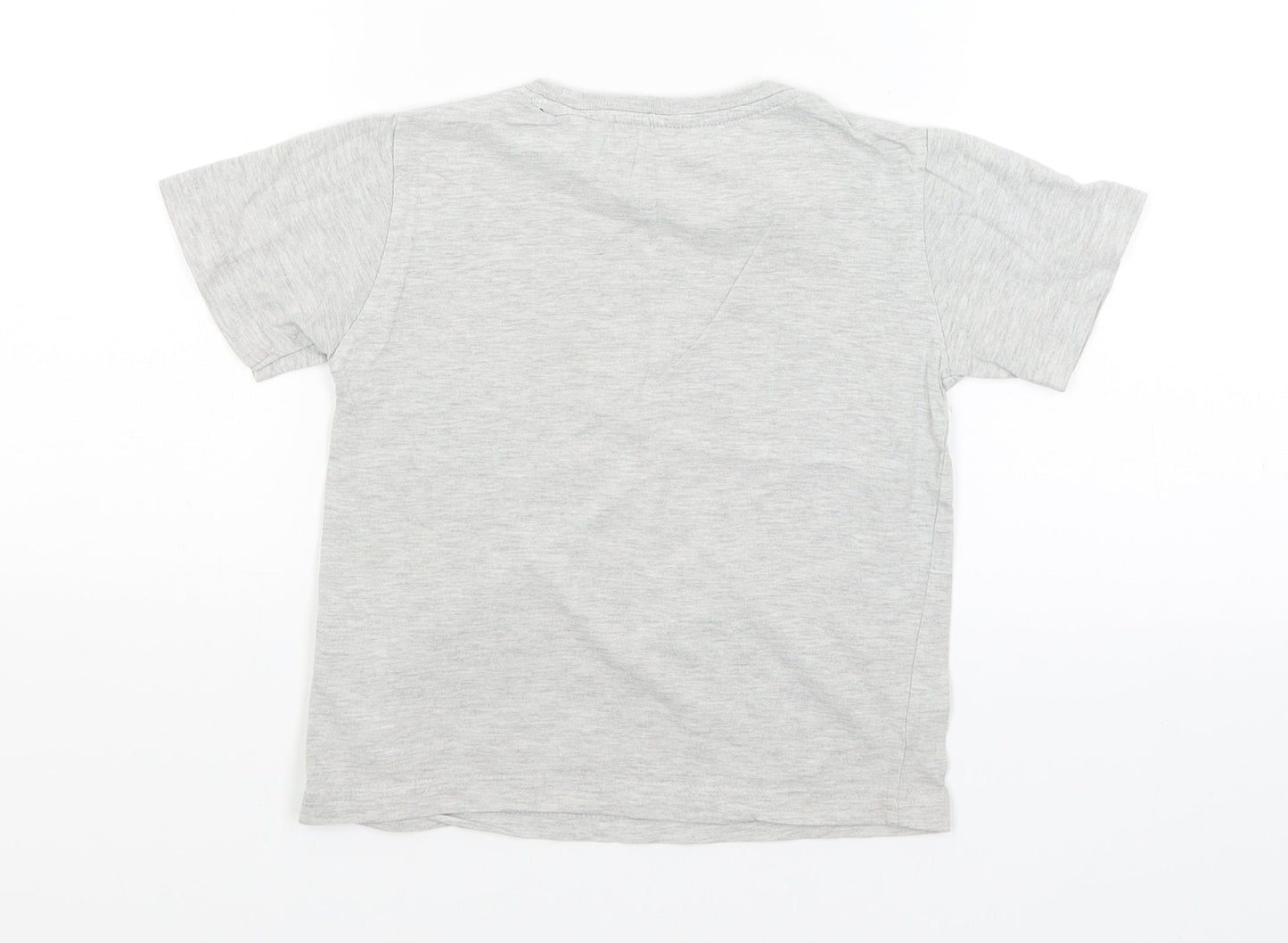 Urban Rascals Boys Grey   Basic T-Shirt Size 3-4 Years