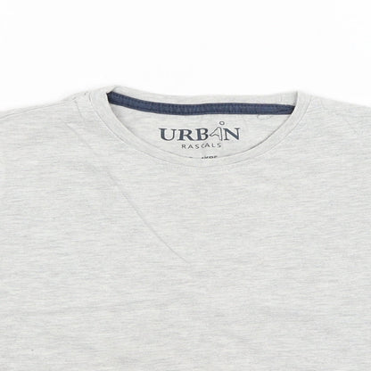 Urban Rascals Boys Grey   Basic T-Shirt Size 3-4 Years