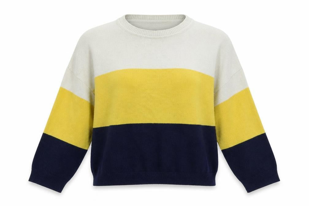 Preworn Womens Yellow Striped  Pullover Jumper Size M