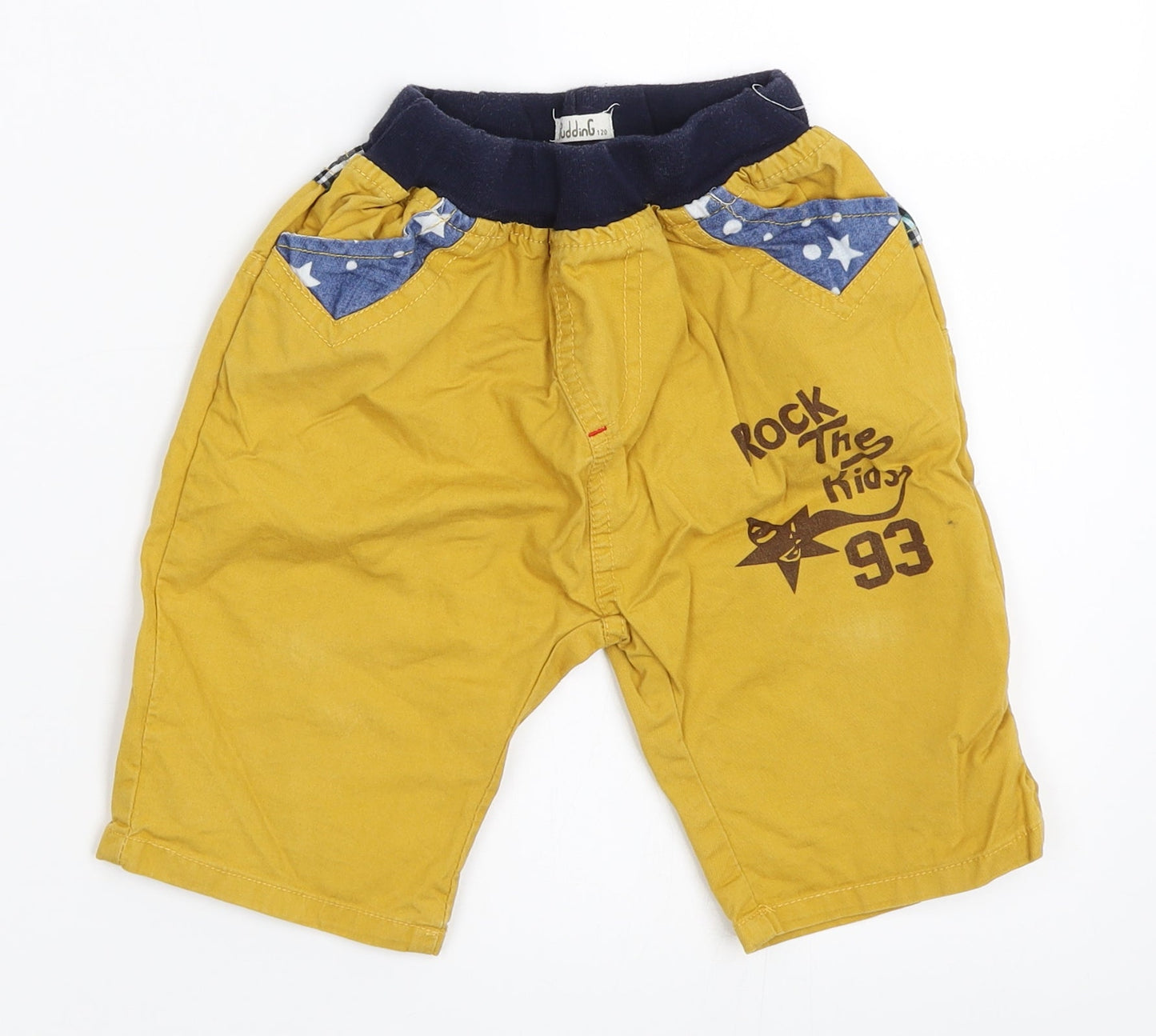 Pudding Boys Yellow   Bermuda Shorts Size 6 Years