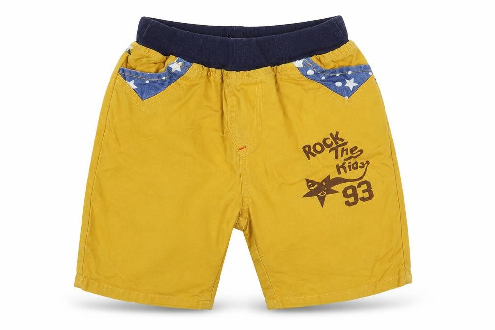 Pudding Boys Yellow   Bermuda Shorts Size 6 Years