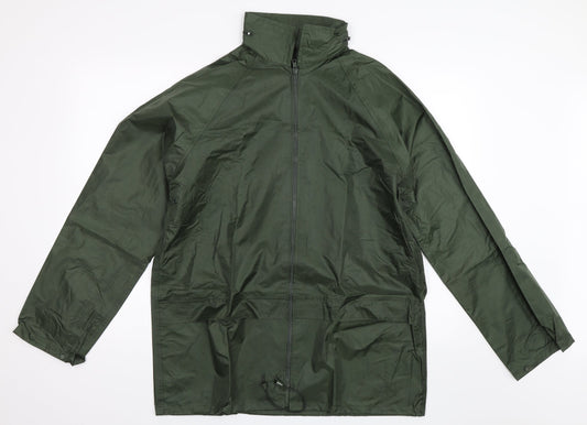 Preworn Mens Green   Rain Coat Coat Size M