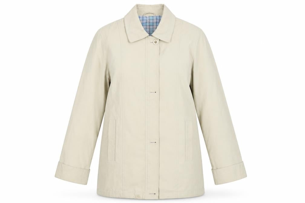 EWM Womens Beige   Jacket Coat Size 10