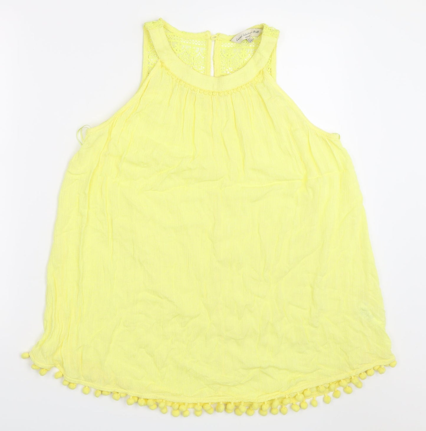 F&F Womens Yellow   Basic Blouse Size 12