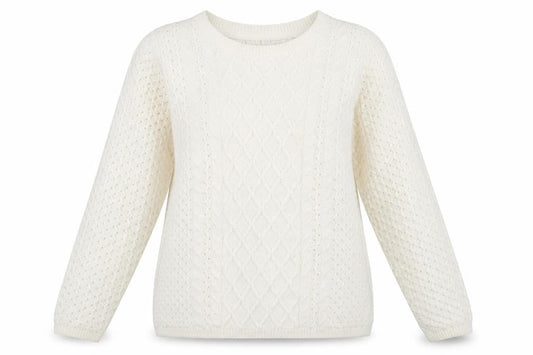 Isle Womens Ivory   Pullover Jumper Size 10