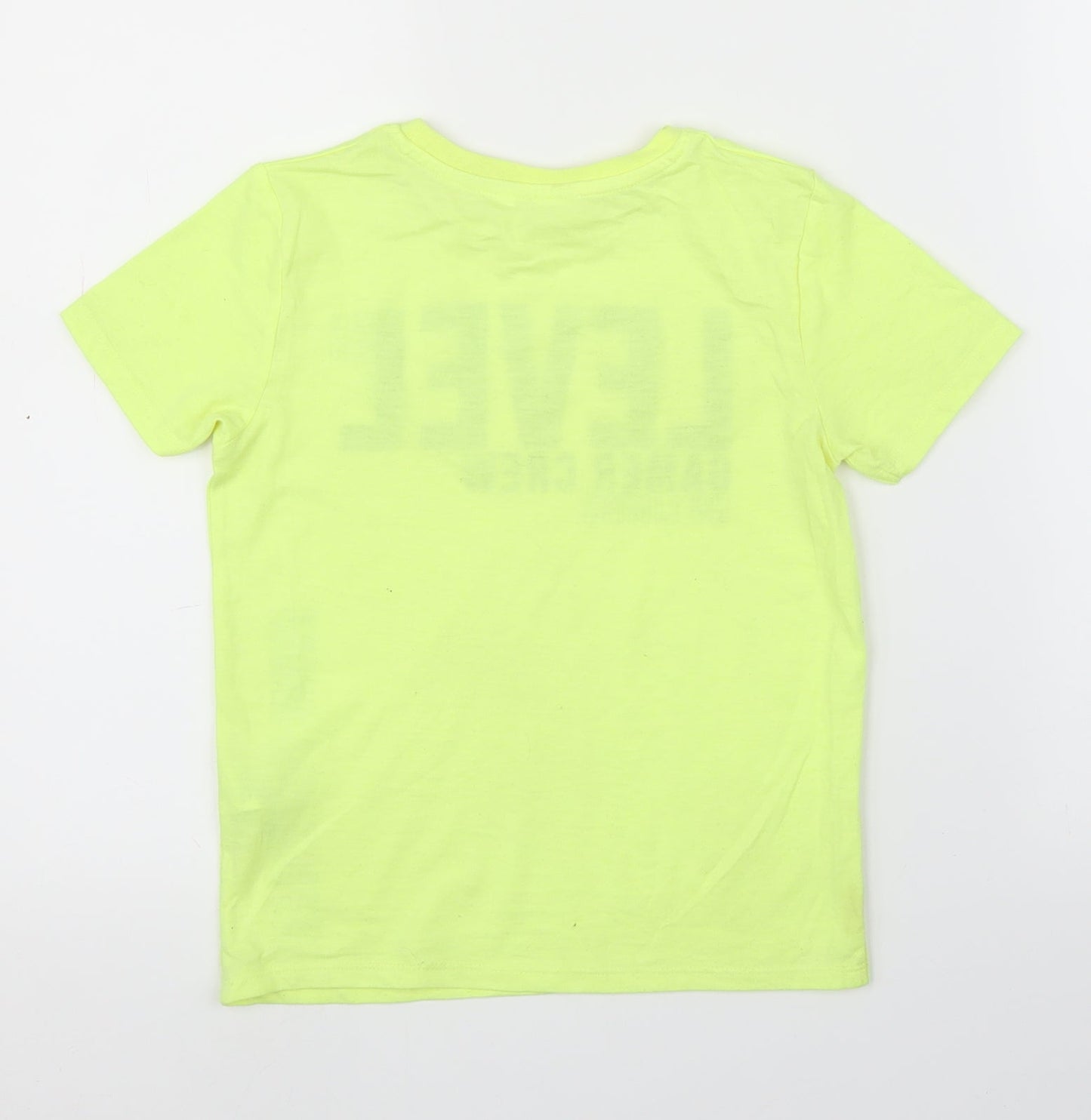 Pep&Co Boys Yellow   Basic T-Shirt Size 6-7 Years