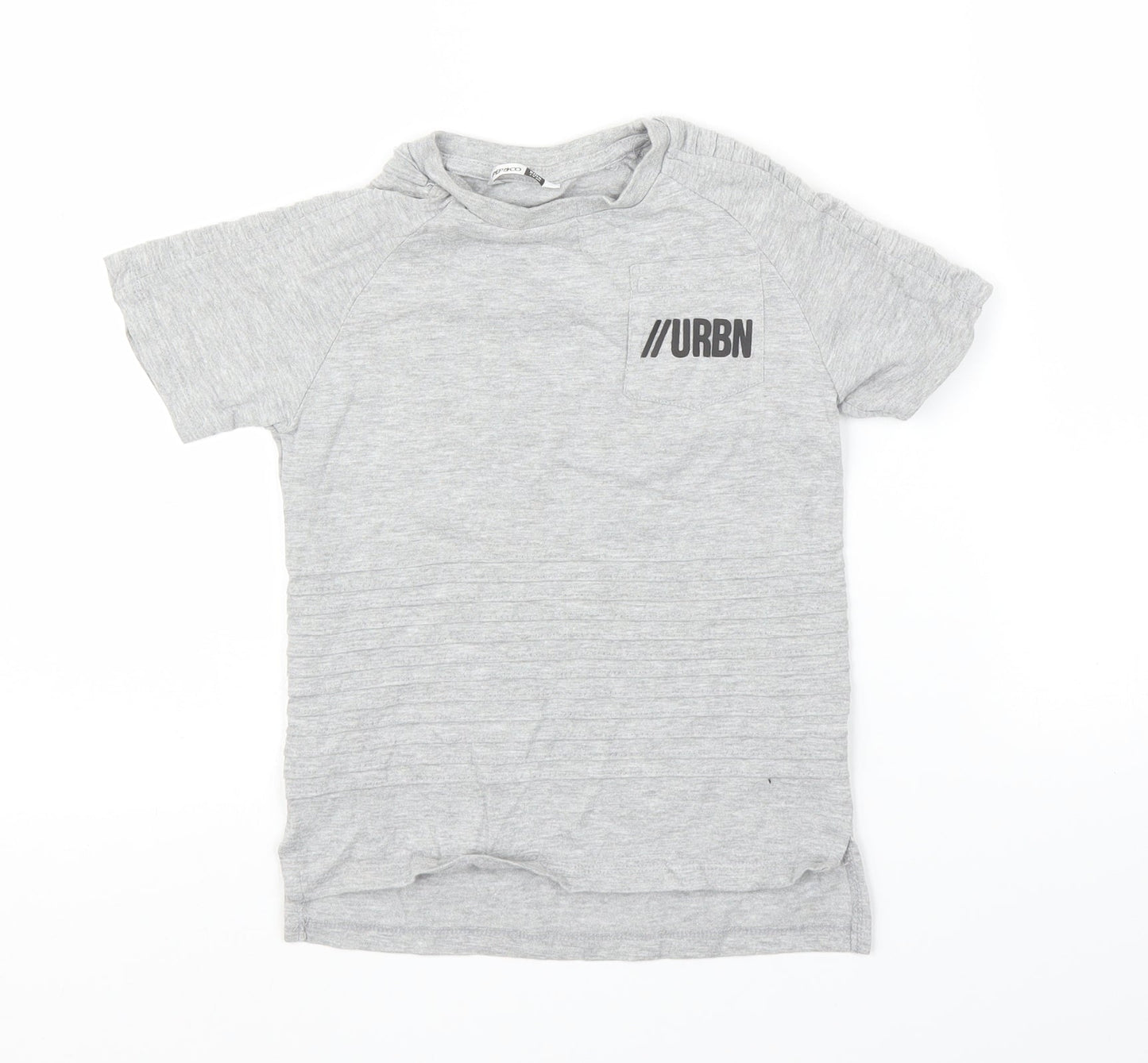 Pep&Co Boys Grey   Basic T-Shirt Size 7-8 Years