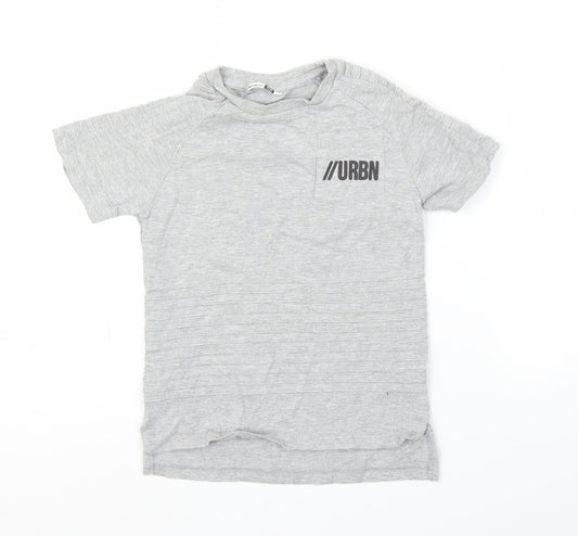 Pep&Co Boys Grey   Basic T-Shirt Size 7-8 Years