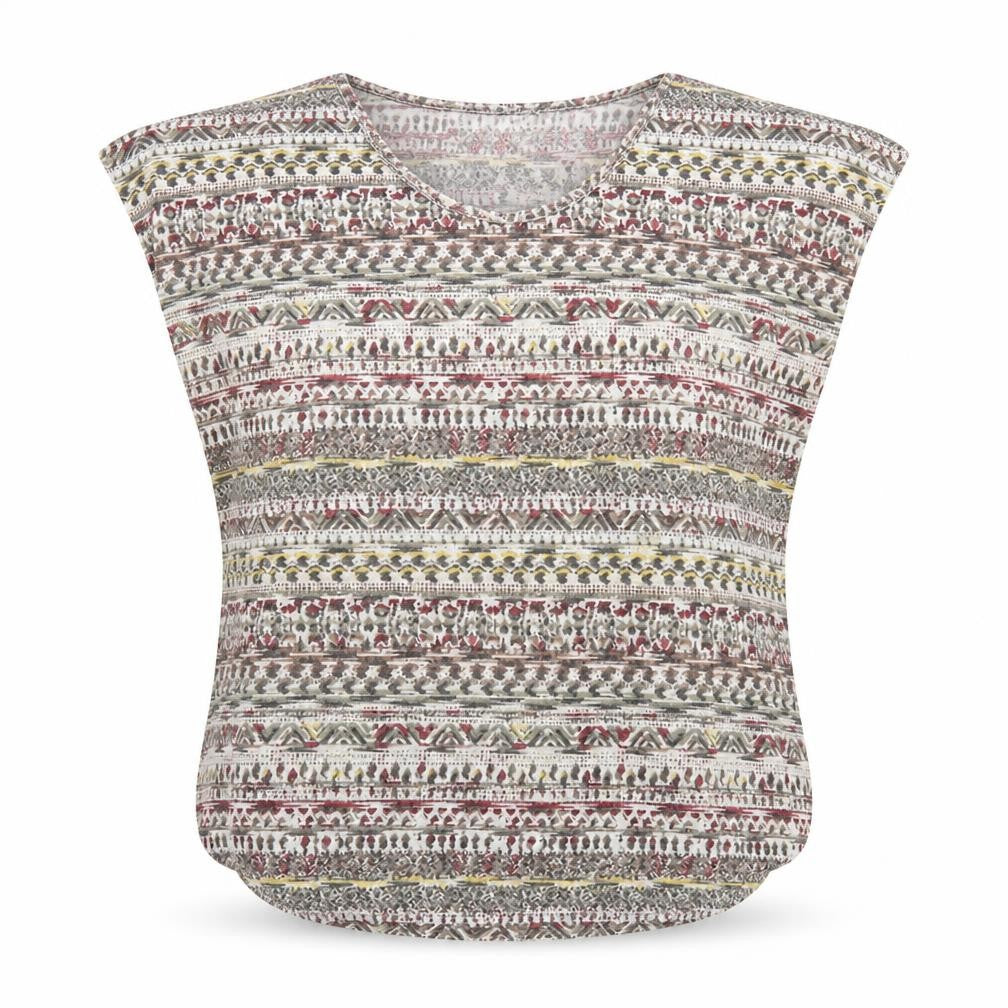 New Look Womens Grey Geometric  Basic Blouse Size 12