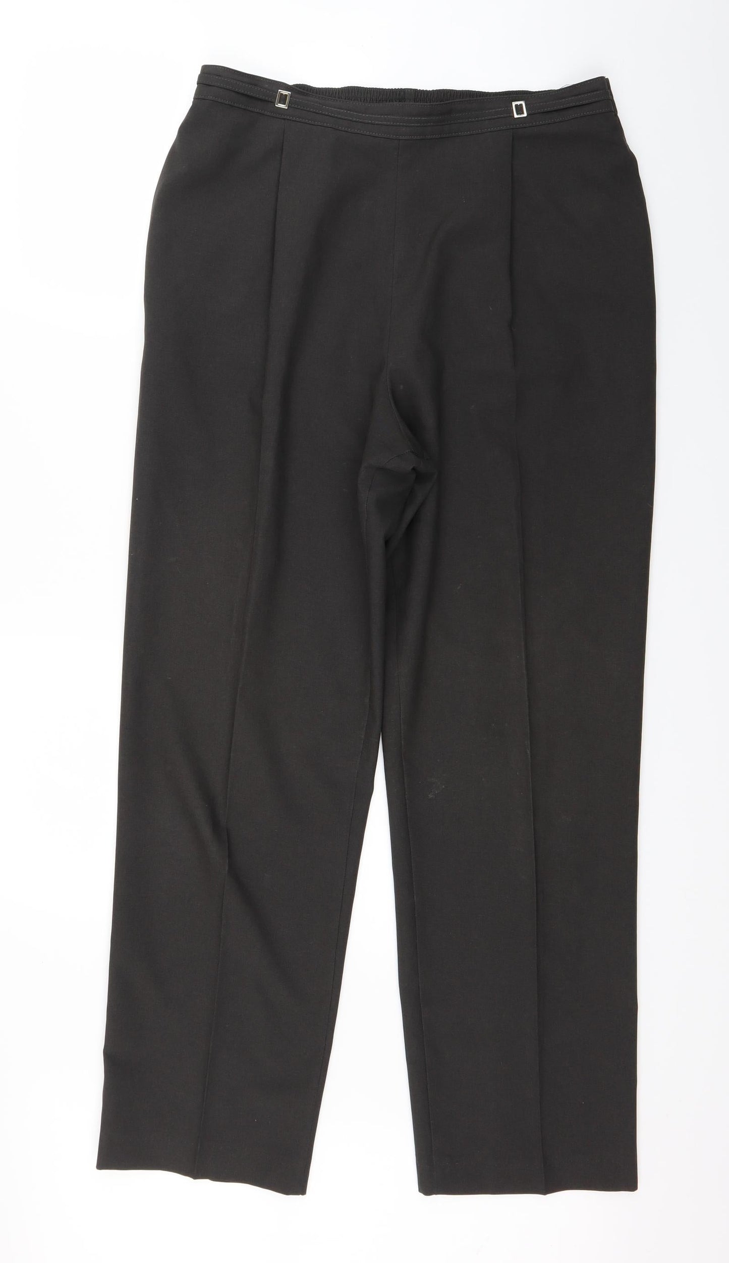 Marks and Spencer Womens Grey   Dress Pants Trousers Size 14 L27 in