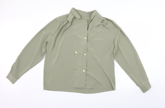 St Micahel Womens Green   Basic Blouse Size 14