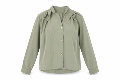 St Michael Womens Green Basic Blouse Size 14