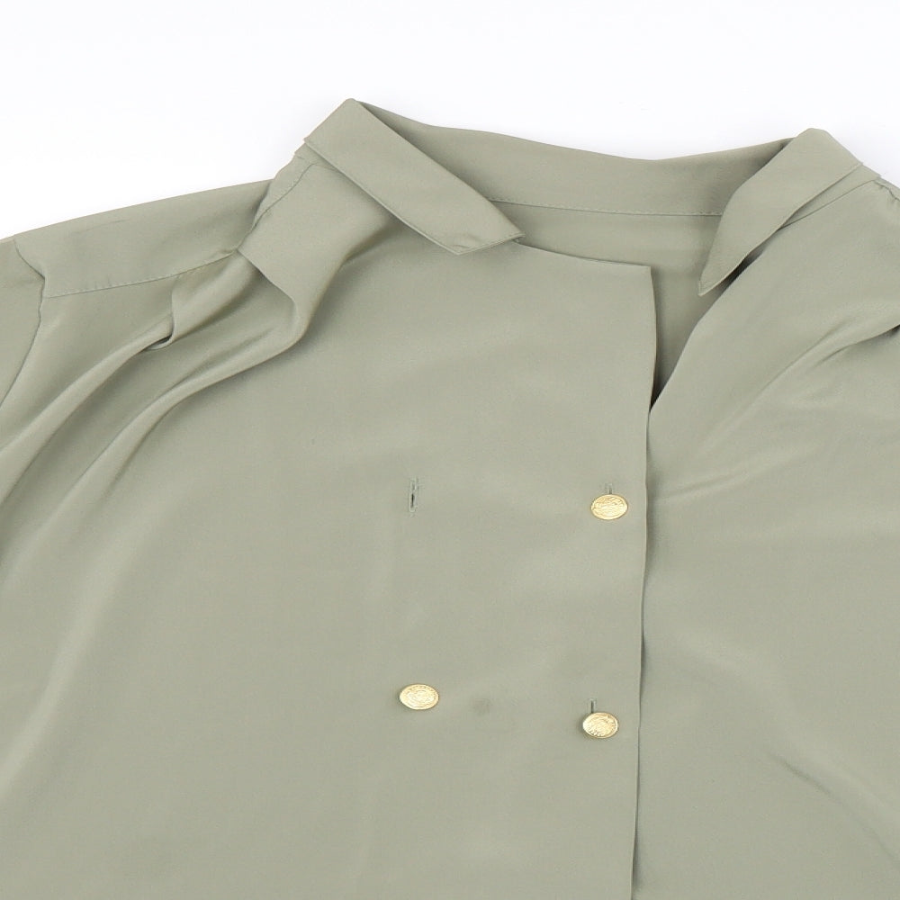 St Micahel Womens Green   Basic Blouse Size 14