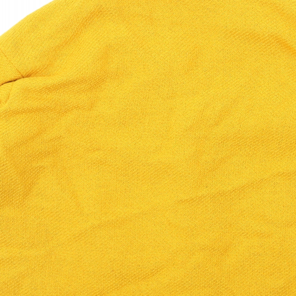 Atmosphere Womens Yellow   Overcoat Coat Size 10