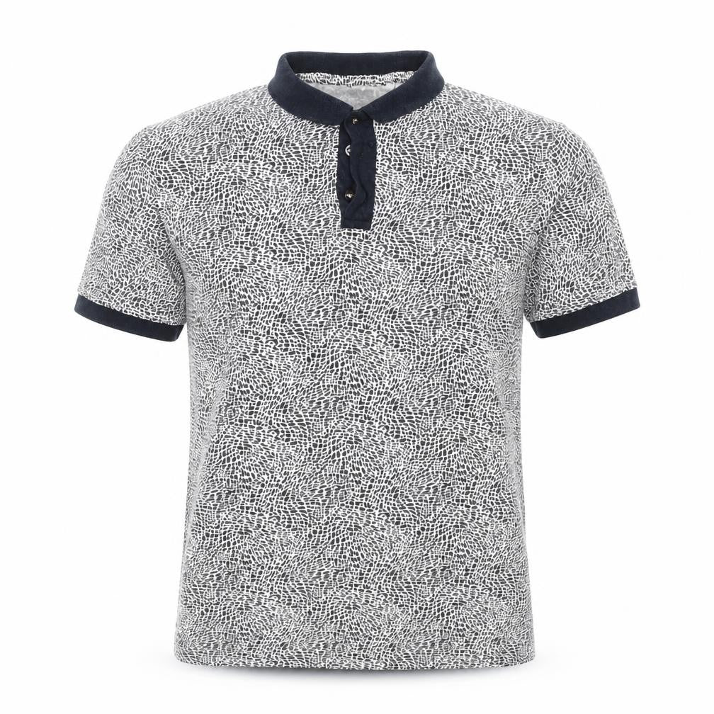 Cedarwood State Mens Beige Animal Print Polo Size M