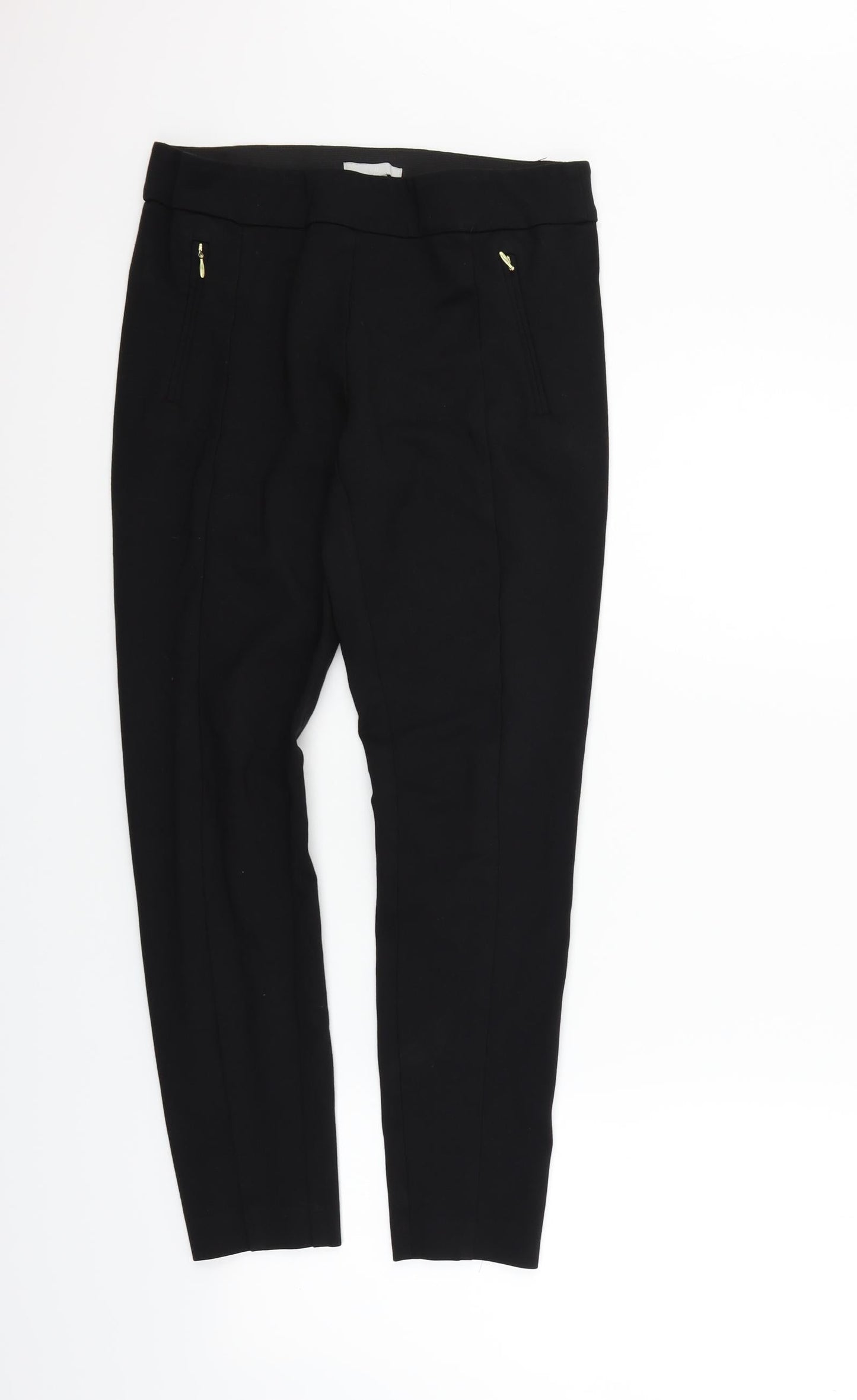 H&M Womens Black   Jegging Trousers Size 12 L25 in