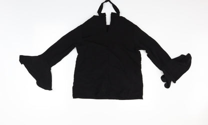 Preloved darphin Womens Black   Basic Blouse Size M - Back