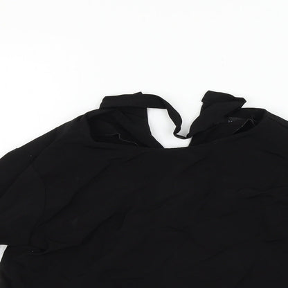 Preloved darphin Womens Black   Basic Blouse Size M - Detail