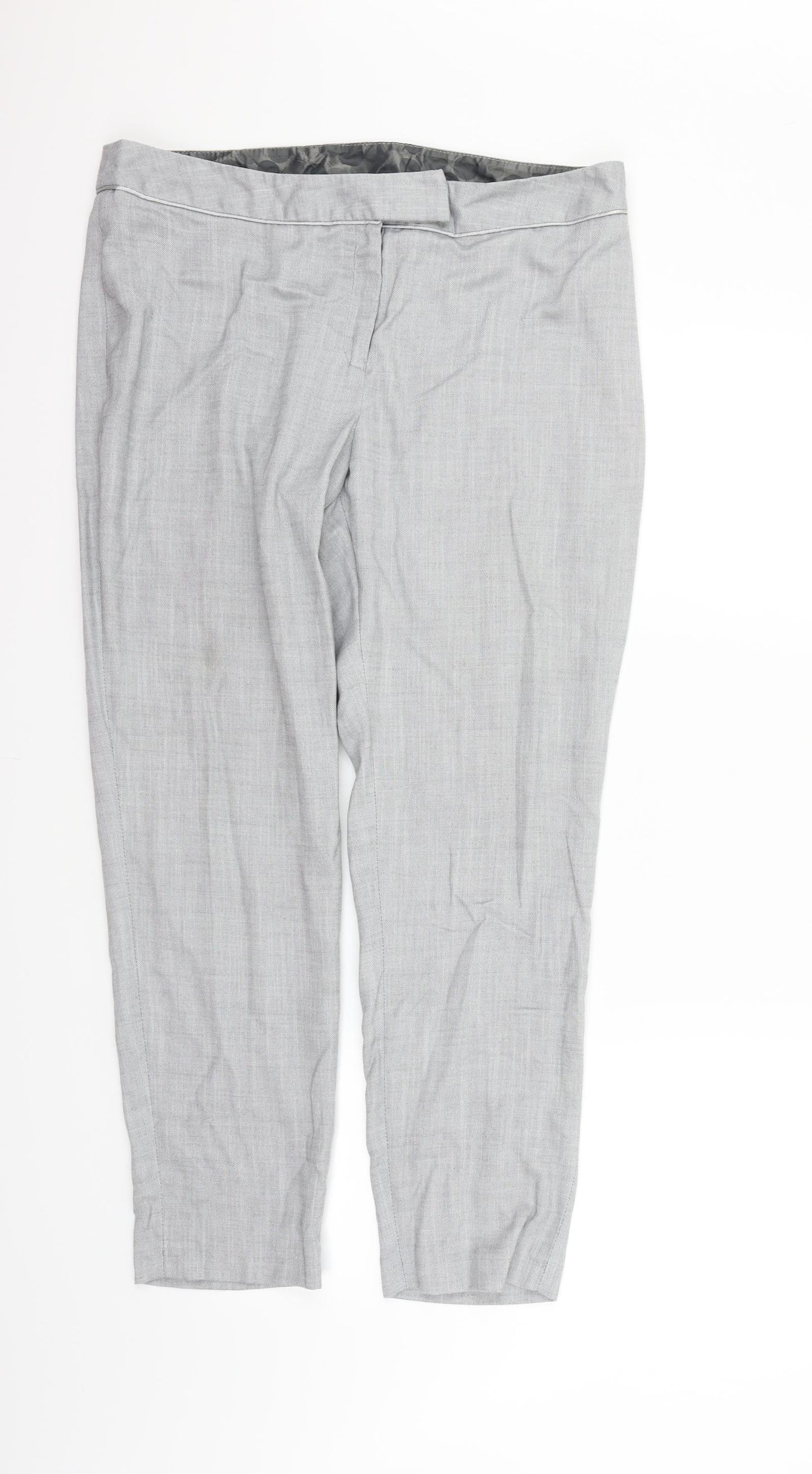 NEXT Womens Grey   Trousers  Size 14 L26 in