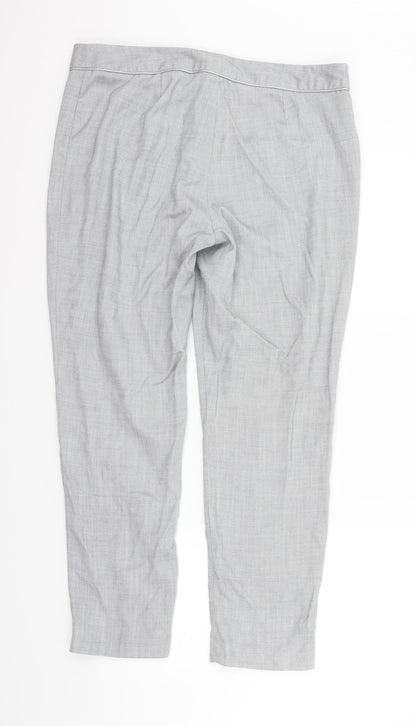 Next Womens Grey   Trousers  Size 14 L26 in
