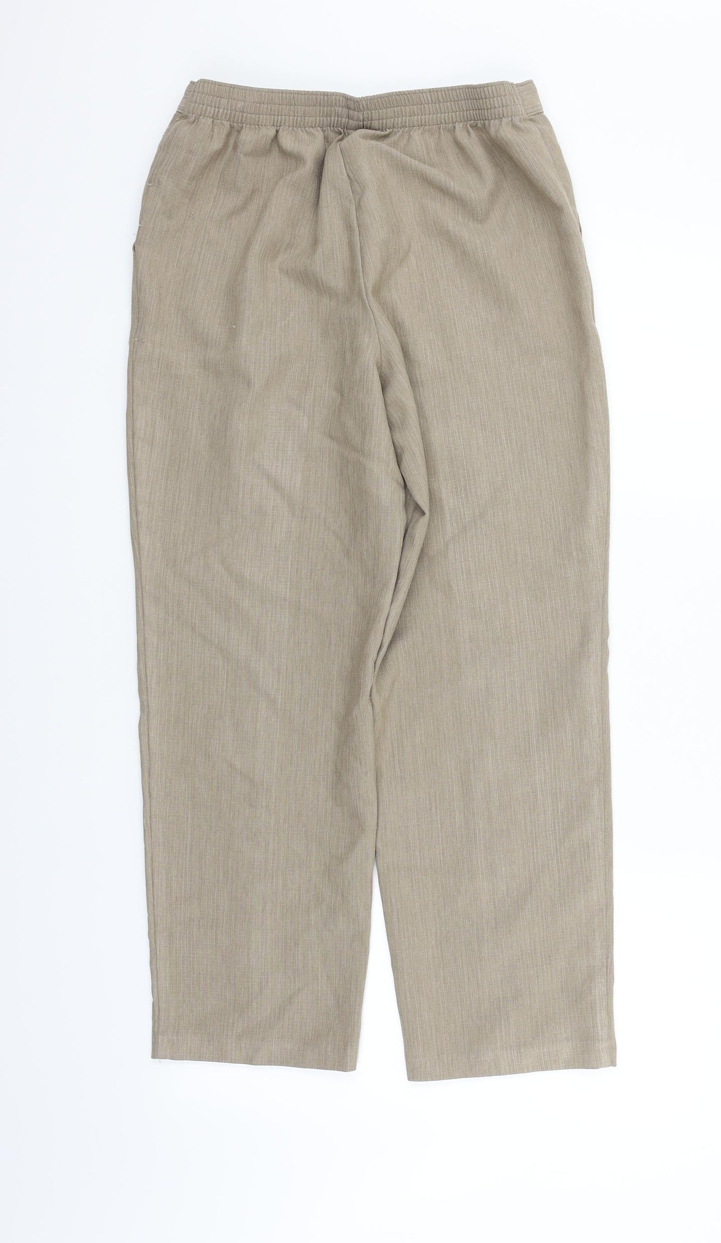 Marks and Spencer Womens Beige   Trousers  Size 10 L25 in