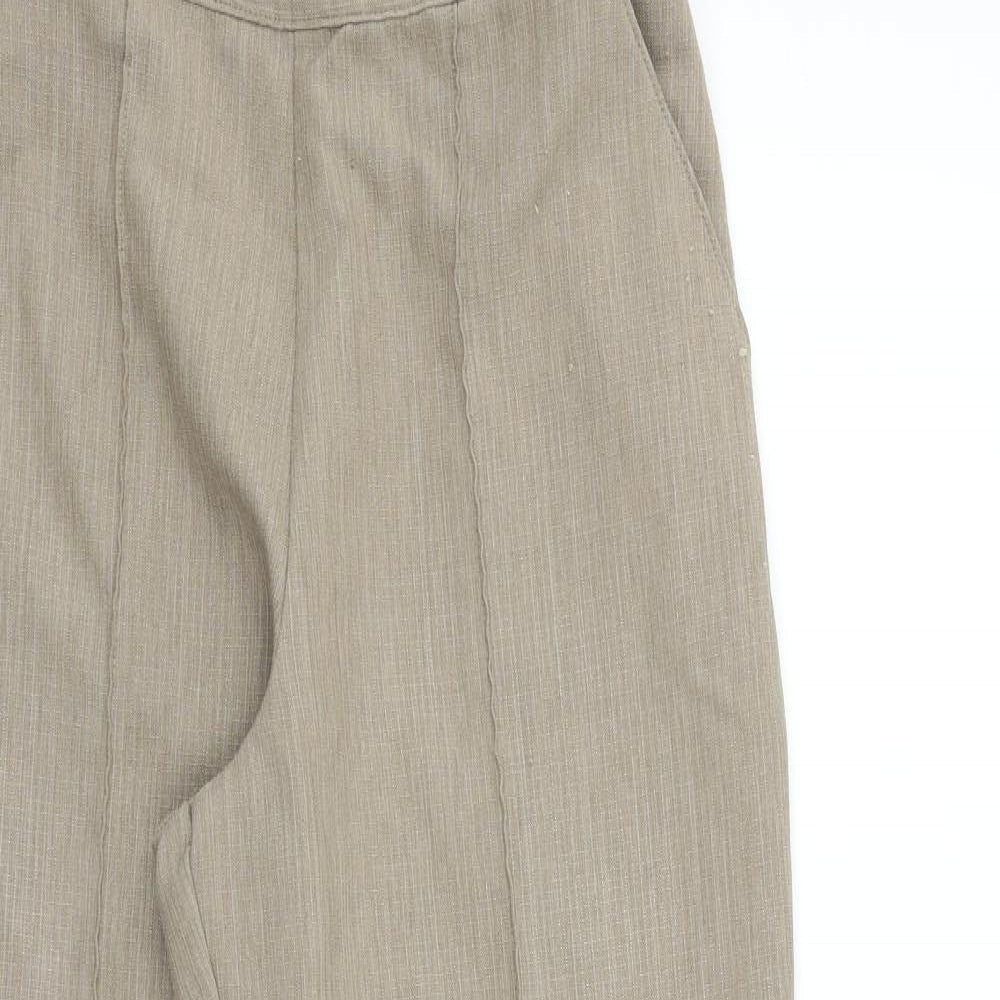 Marks and Spencer Womens Beige   Trousers  Size 10 L25 in