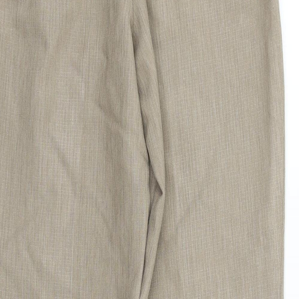Marks and Spencer Womens Beige   Trousers  Size 10 L25 in