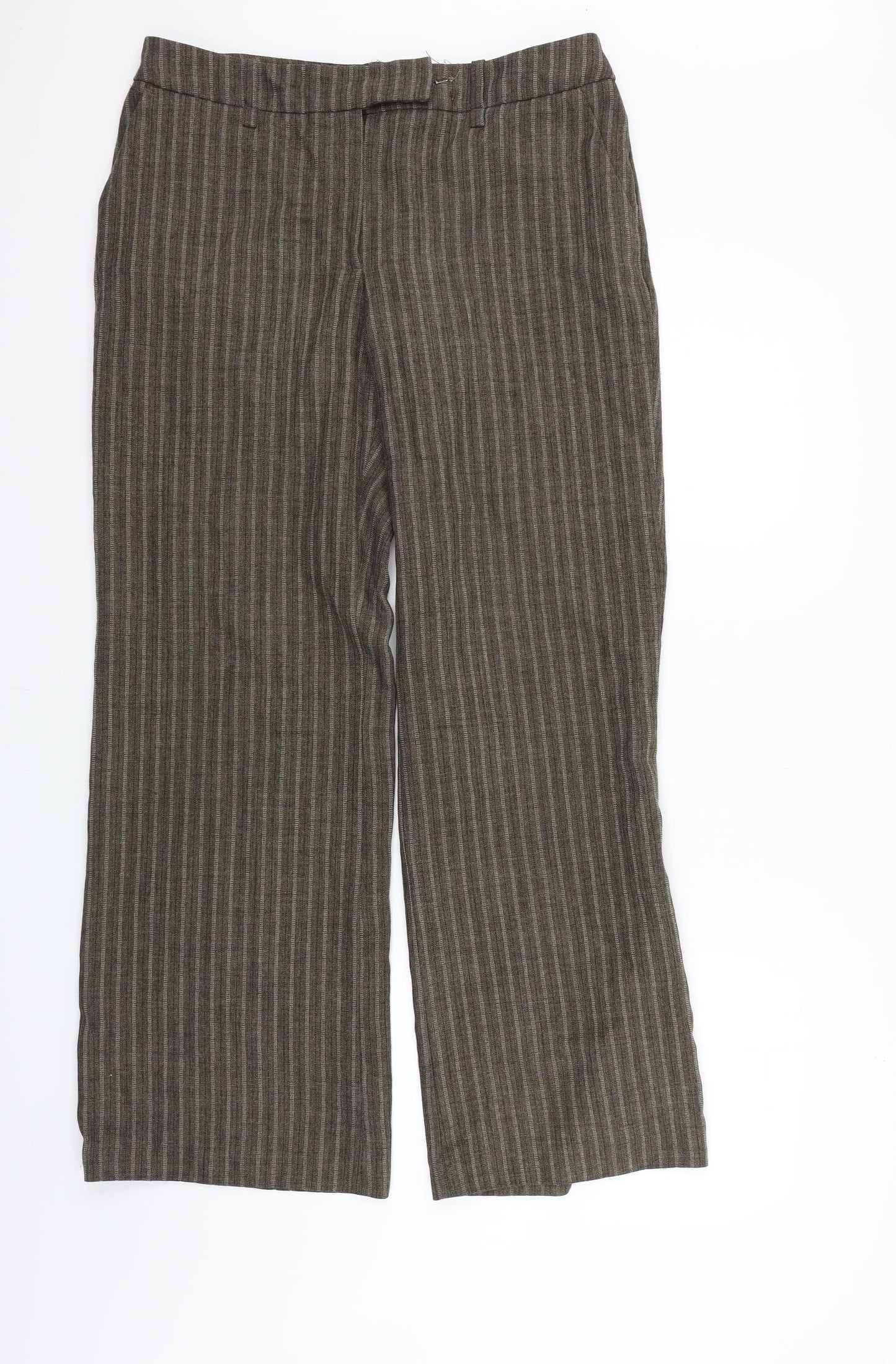 H&M Womens Green   Trousers  Size 32 in L29 in