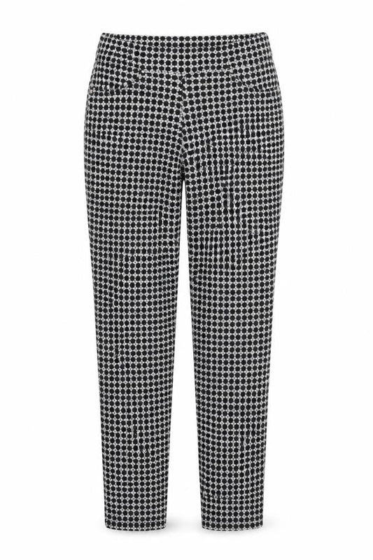 Deck Womens Black Geometric  Trousers  Size 24 in L27 in