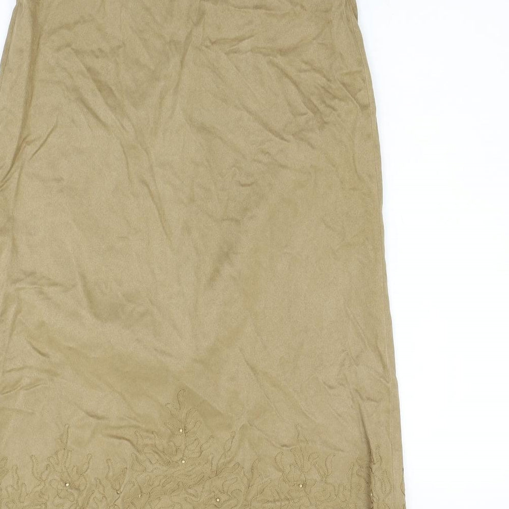 NEXT Womens Beige   Flare Skirt Size 12