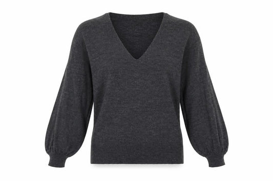 Front view of ASOS women’s grey jumper, size UK 8