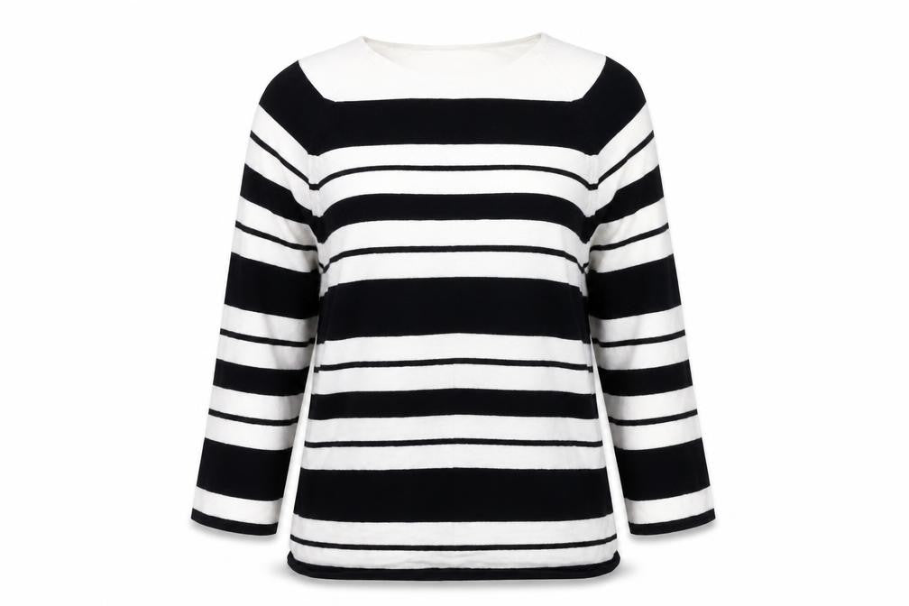 Marks & Spencer Womens Silver Striped  Pullover Jumper Size S