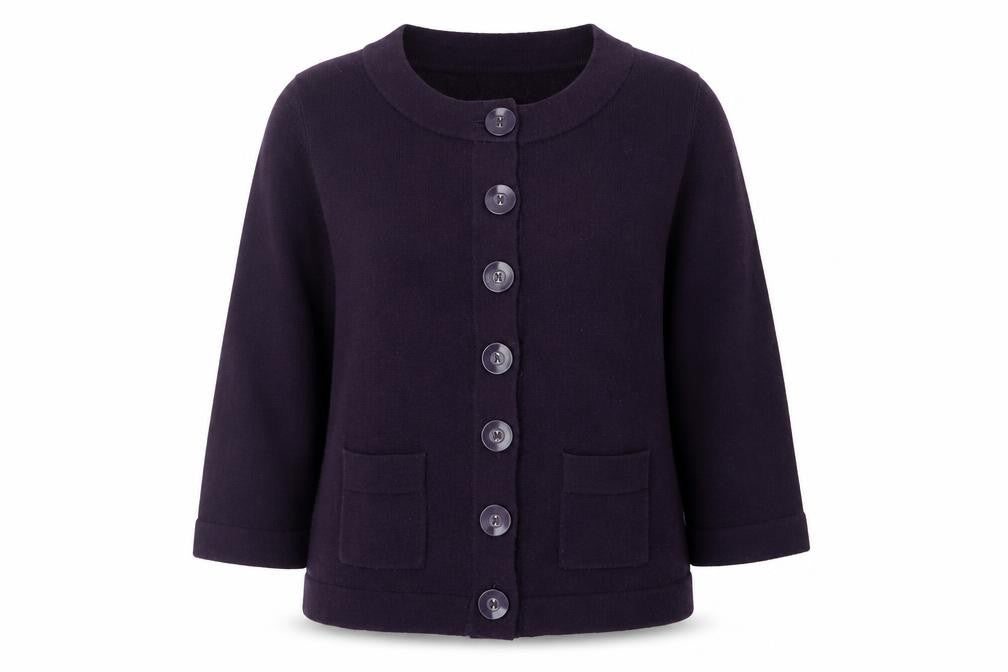 F&F Womens Purple  Knit Cardigan Jumper Size 14