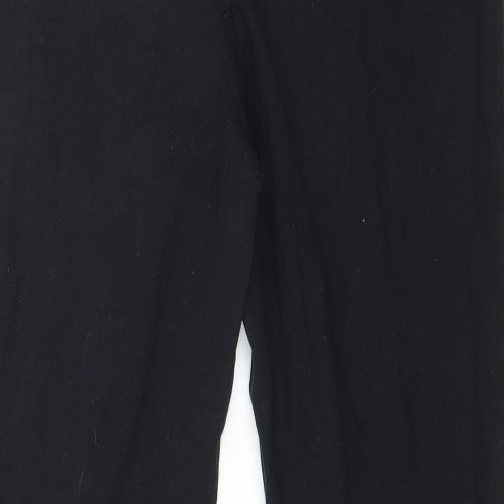 Miss Selfridge Womens Black  Jersey Capri Leggings Size 10 L20 in