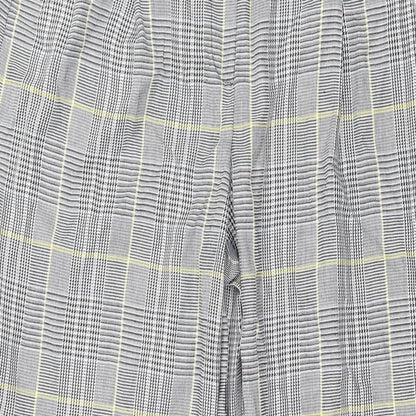 Preworn Womens Grey Check  Trousers  Size 14 L28 in