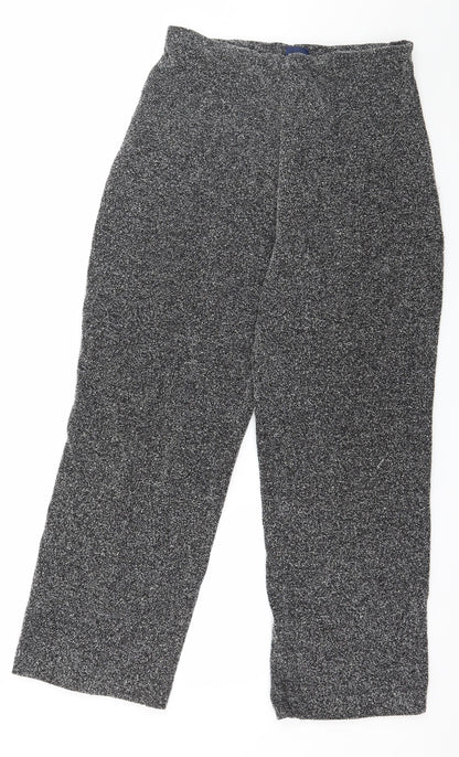 Dash Womens Grey  Jersey Trousers  Size 12 L26 in