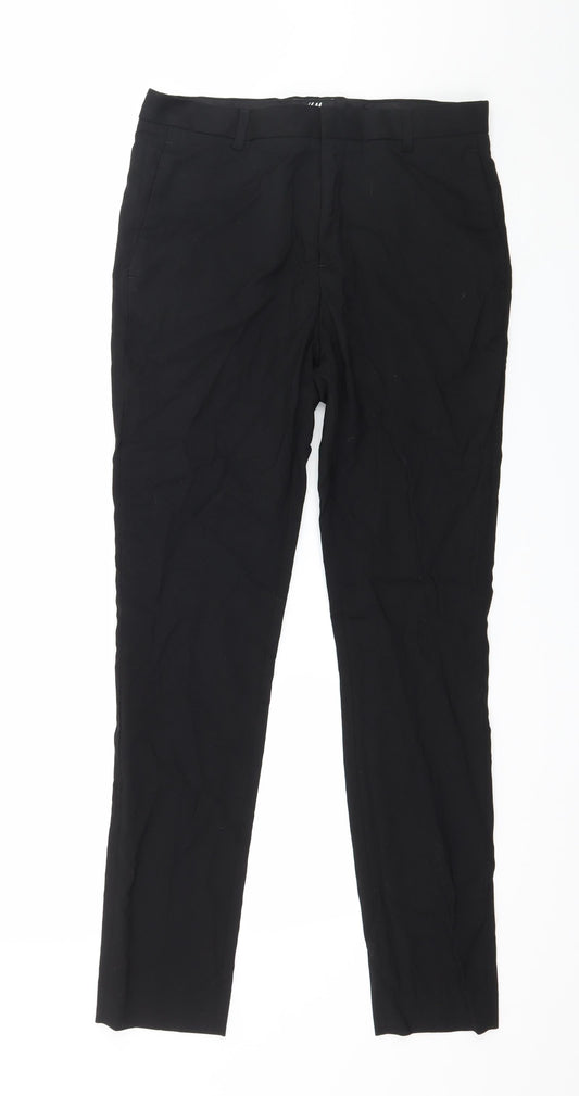 H&M Womens Black   Trousers  Size 30 in L28 in