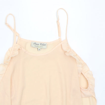 Preloved Parisian Womens Pink   Basic T-Shirt Size 10 - Detail