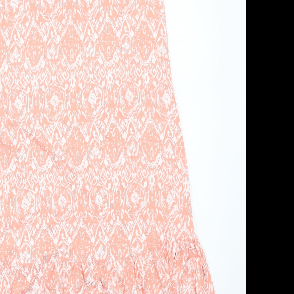 TU Womens Pink Paisley  A-Line  Size 8