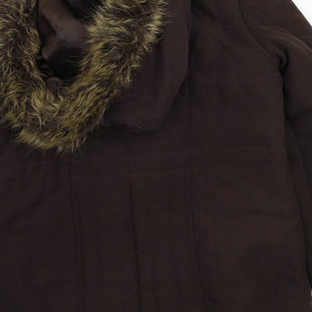 BHS Womens Brown   Jacket Coat Size 14