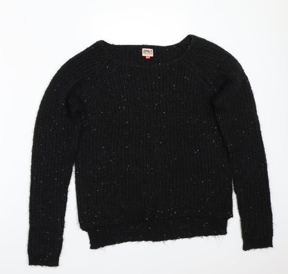 Additional front view of Only women’s black jumper, size S