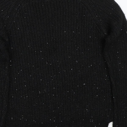 Brand and care label for Only women’s black jumper, size S