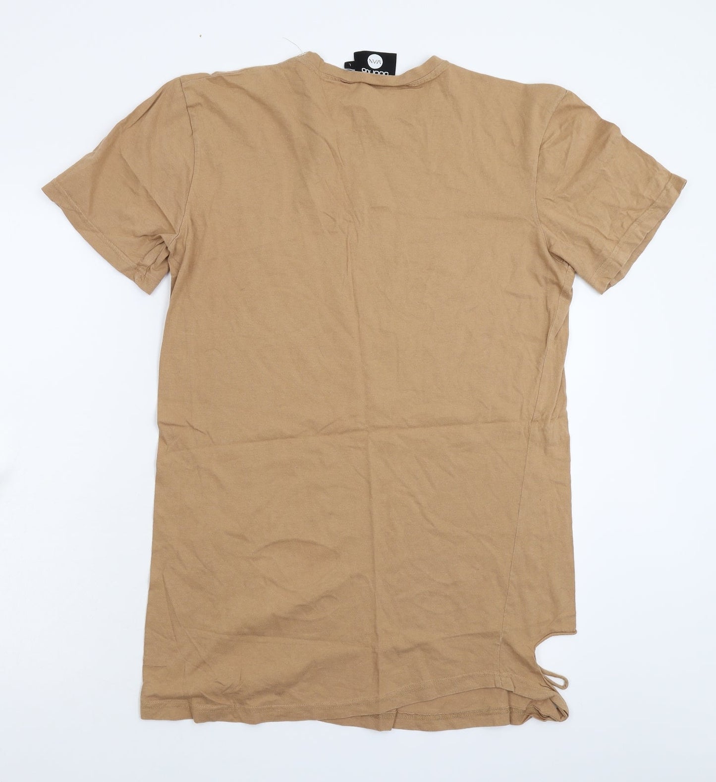 Boohoo Mens Beige    T-Shirt Size M  - Distressed