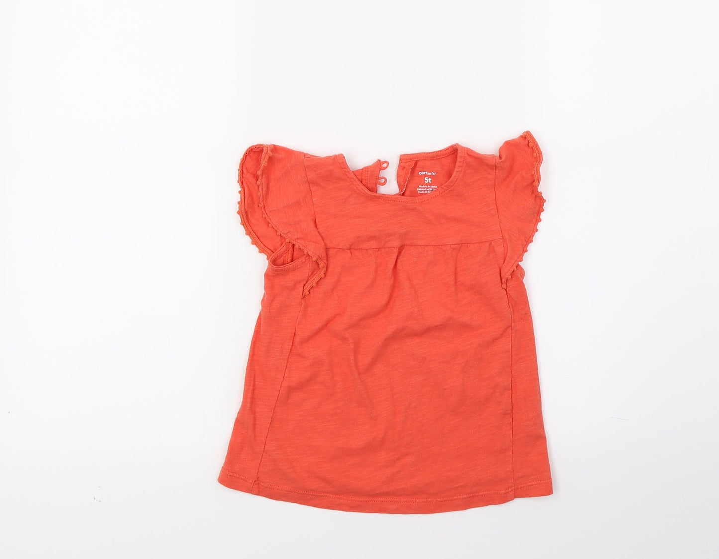 Carters Girls Orange   Basic Tank Size 5 Years
