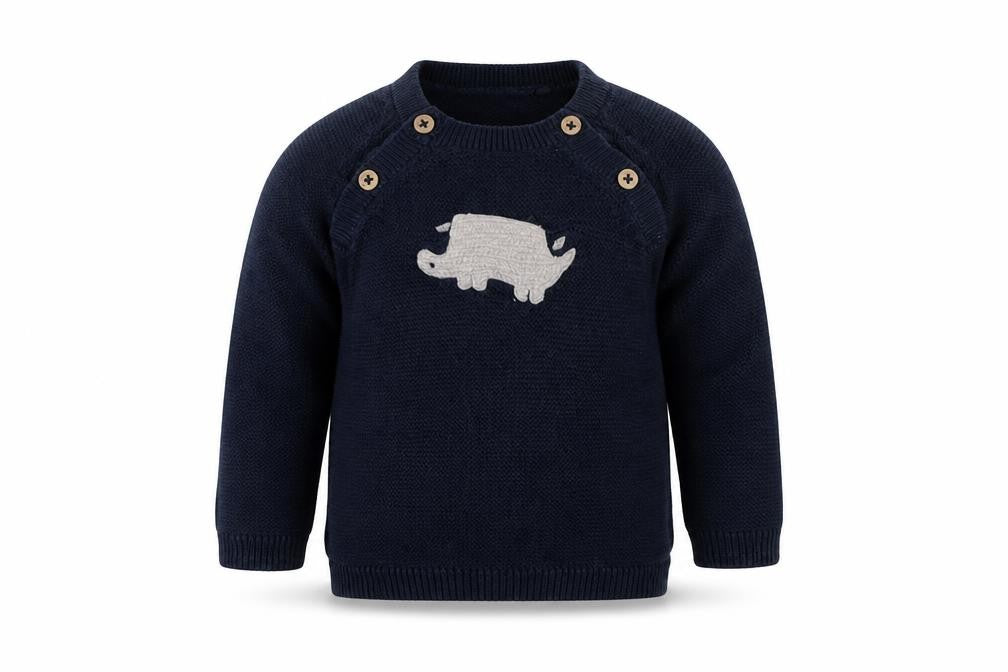 Tue Baby Blue  Knit Pullover Jumper Size 3-6 Months