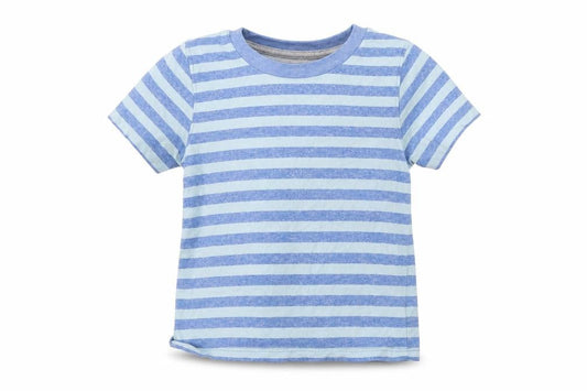 Primark Girls Blue Striped  Basic T-Shirt Size 2-3 Years