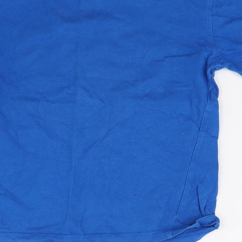 Primark Boys Blue   Basic T-Shirt Size 6-7 Years  - Cool kid